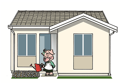 A casa de Wood frame de Alea